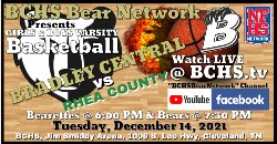 Live-Stream of 12/14/21 Bradley Central Girls & Boys Basketball vs Rhea County